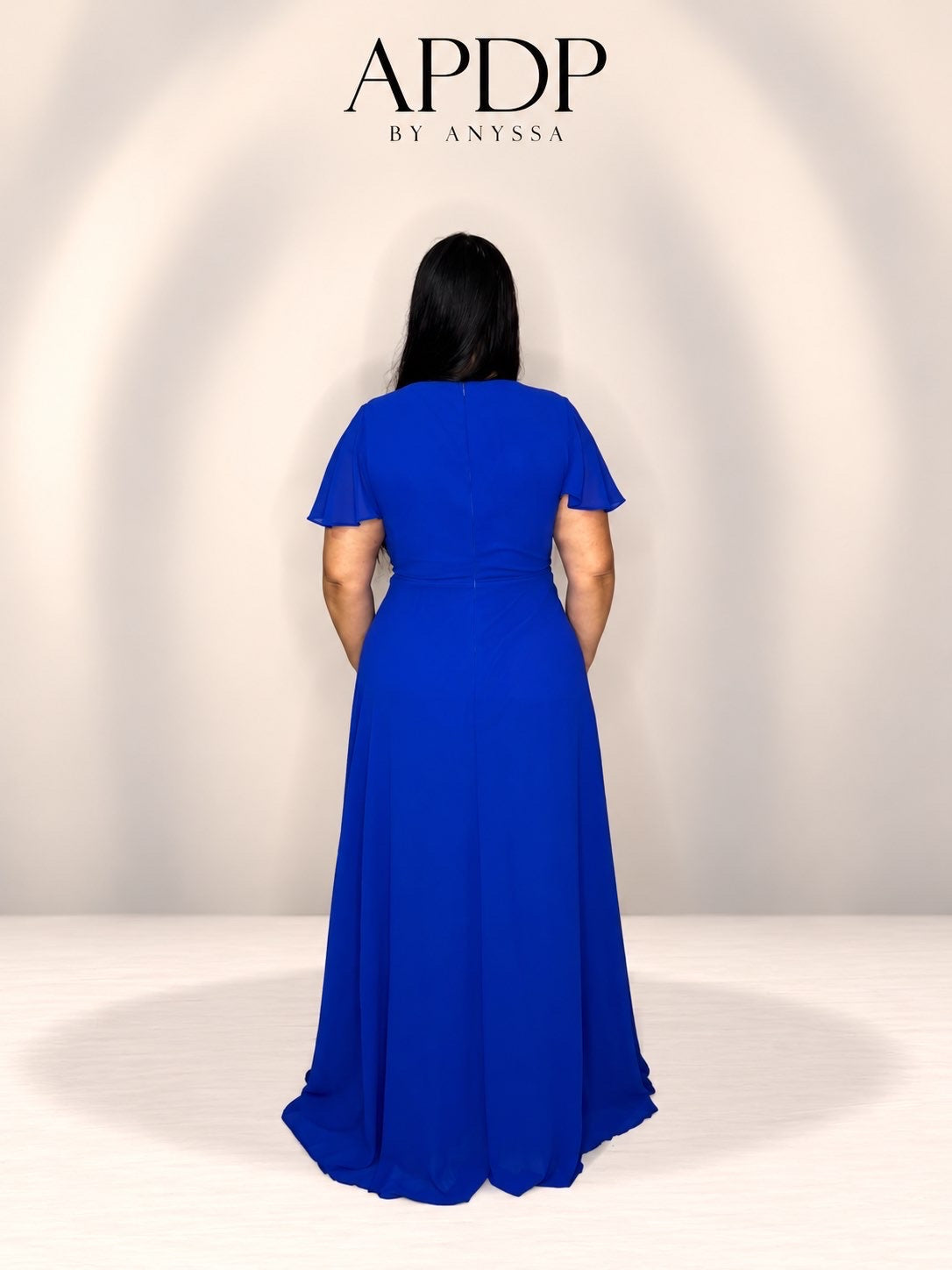 Robe de soirée 5006 bleu roi